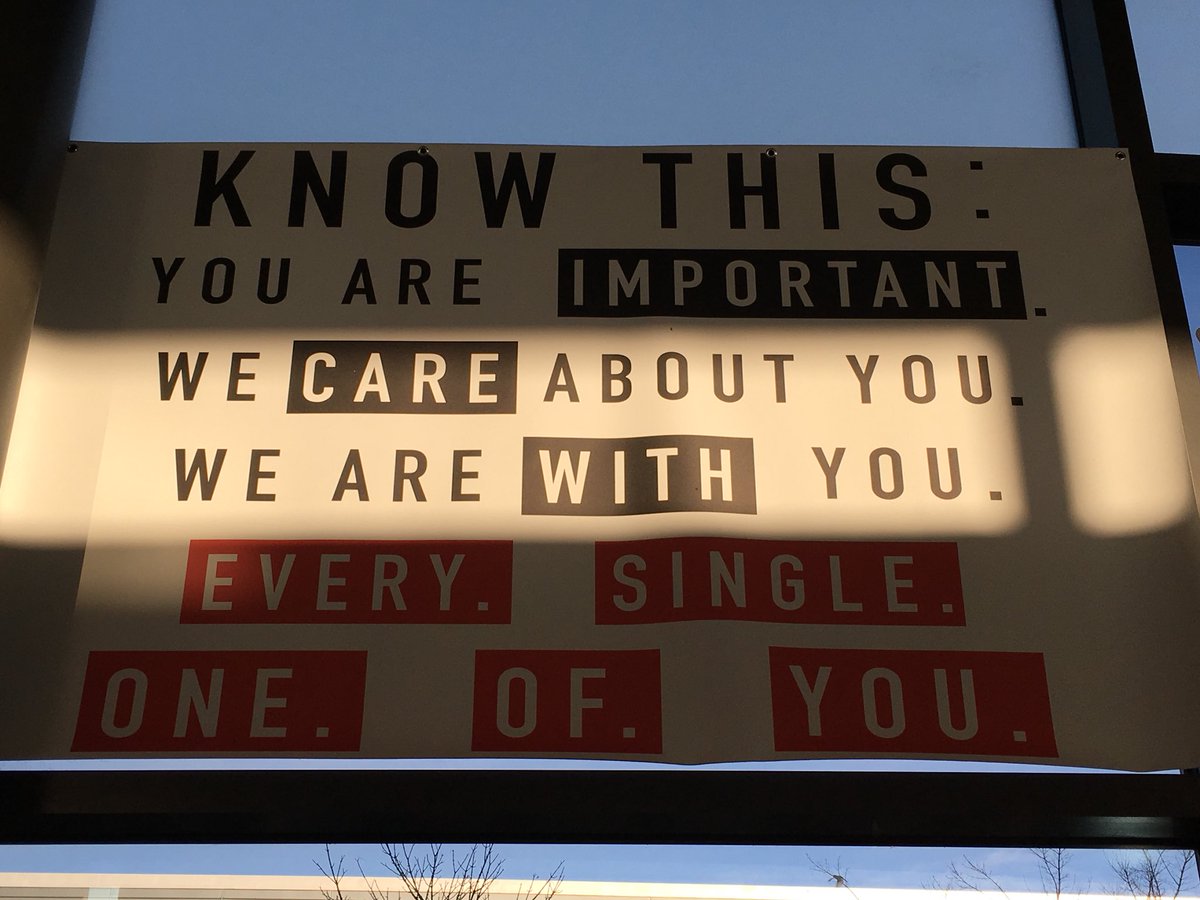 GalliClackamas's tweet photo. Know this. You are important. You are not alone. 

Thanks for the reminder @clackamas_high. We appreciate your message. It makes a difference. https://t.co/epZiFZGzA4