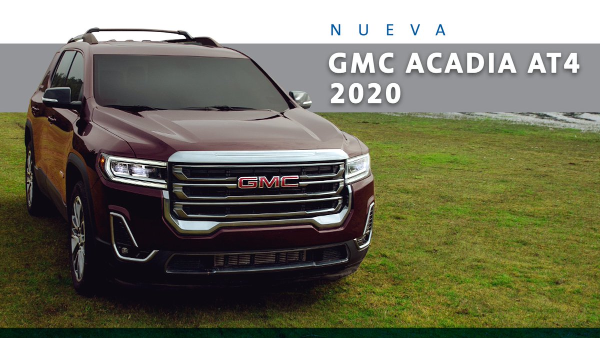 GeneralMotorsMx's tweet photo. GMC #AcadiaAT4 2020 cuenta con motor 3.6L V6 para llevarte a descubrir su lado Off Road. Descubre mรกs de ella aquรญ: https://t.co/yTc9yteGE5 https://t.co/rNJpgdUhmG