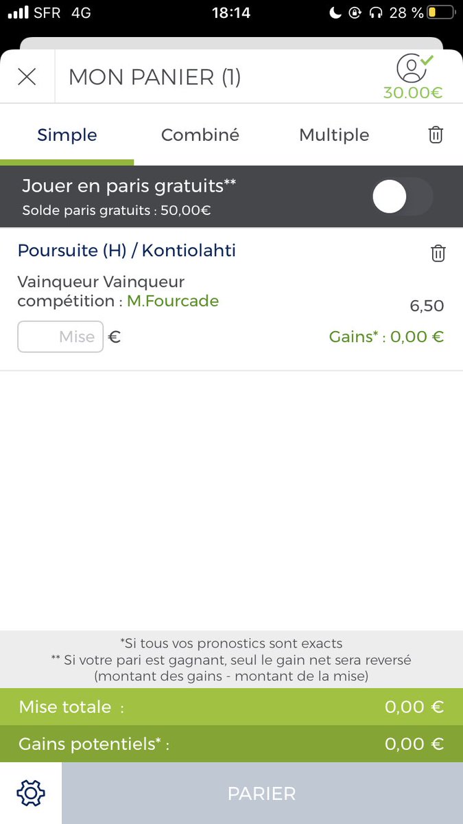 LightPronos's tweet photo. Petit soucis pour la cote boost @ParionsSport pour la poursuite de demain 😅 https://t.co/Yd74ujkrTd