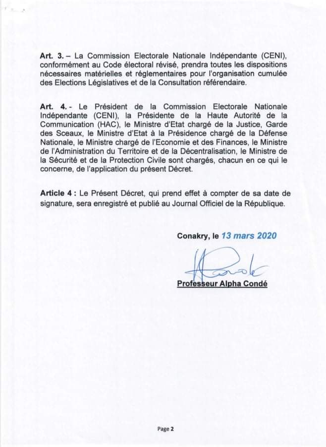 Par décret du chef de l'état, le corps électoral en vue des législatives et du référendum est convoqué le 22 mars aux urnes. <a href="/InfoComGN/">Ministère de l’Information et de la Communication</a> <a href="/amarasompare1/">amara sompare</a> <a href="/rpg_officiel/">RPG ARC-EN-CIEL</a> <a href="/kalloibrahima89/">𝐈𝐛𝐫𝐚𝐡𝐢𝐦𝐚 𝐊𝐚𝐥𝐥𝐨</a> <a href="/GuineeQui/">Jeunes ALPHA 2020 ( JA 20-20 )</a> <a href="/Oui_Adiben/">#Alanmanè</a> <a href="/barrymotigui/">Barry Mamadou</a>