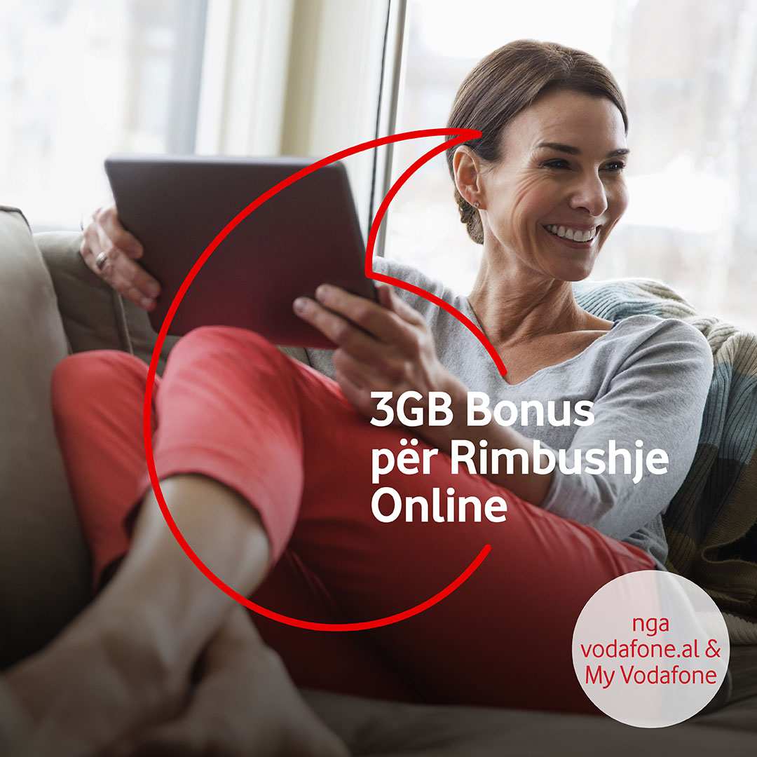 Zgjidhja më e mirë është të rimbushësh nga shtëpia. Rimbush online nga My Vodafone ose vodafone.al dhe përfito menjëherë 3GB FALAS.
#unëqëndrojnështëpi #rimbushngashtëpia #kujdesupërveten #myvodafone