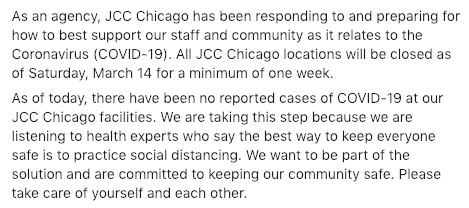 All updates can be found at jccchicago.org