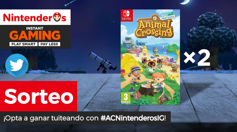 Nintenderos's tweet image. ¡Sorteamos otras 2 copias digitales de Animal Crossing: New Horizons para Nintendo Switch!

➡ Sigue a @InstantGamingES y @Nintenderos
➡ RT aquí
➡ Tuitea sin límite de tuits con #ACNintenderosIG

¡Suerte! - nintenderos.com/2020/03/sortea…