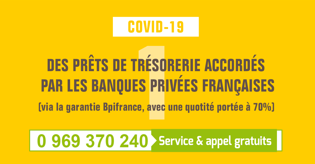 Bpifrance's tweet photo. Bpifrance soutient les entreprises impactées par l'épidémie du #Coronavirus #Covid_19 avec 4 mesures clés. 🔑

Pour nous contacter 📞 0 969 370 240
Pour faire une demande en ligne 👉 https://t.co/MEBusTq62q

#BpifranceAvecVous https://t.co/omoidGr1eW