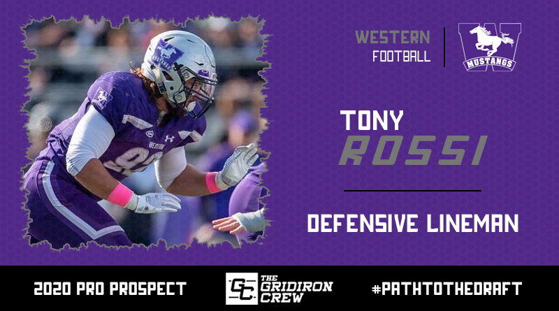 Scouts, Coaches, and GMs, here are all the reasons why you should focus your attention on 2020 Pro Prospect, Tony Rossi (<a href="/TheTonyRossi/">Tony Rossi</a>), a DL from <a href="/westernuFB/">Western Mustangs Football</a>!

#2020ProProspect #PathToTheDraft #NFLDraft #CFLDraft

👀 Read our Interview: thegridironcrew.com/tony-rossi-202…