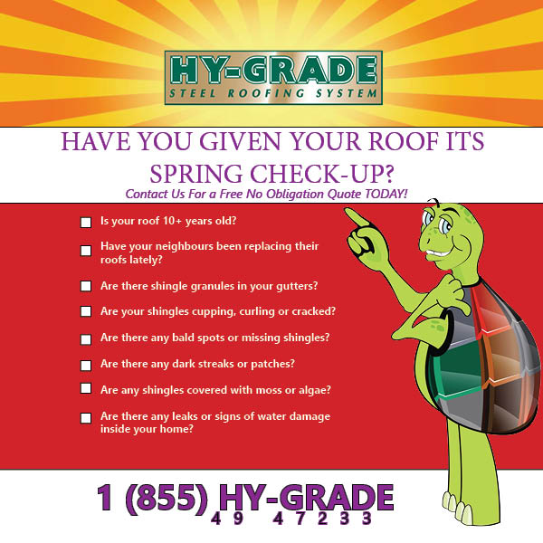 HyGradeRoofing's tweet photo. It's easy to forget to check on your roof from time to time. Now that Spring is here, why not give your roof the check-up it deserves? Don't worry, we've got a checklist for that! #SpringHasSprung #InvestInYourHouse #MetalRoofing https://t.co/XzU5UgpBcn
