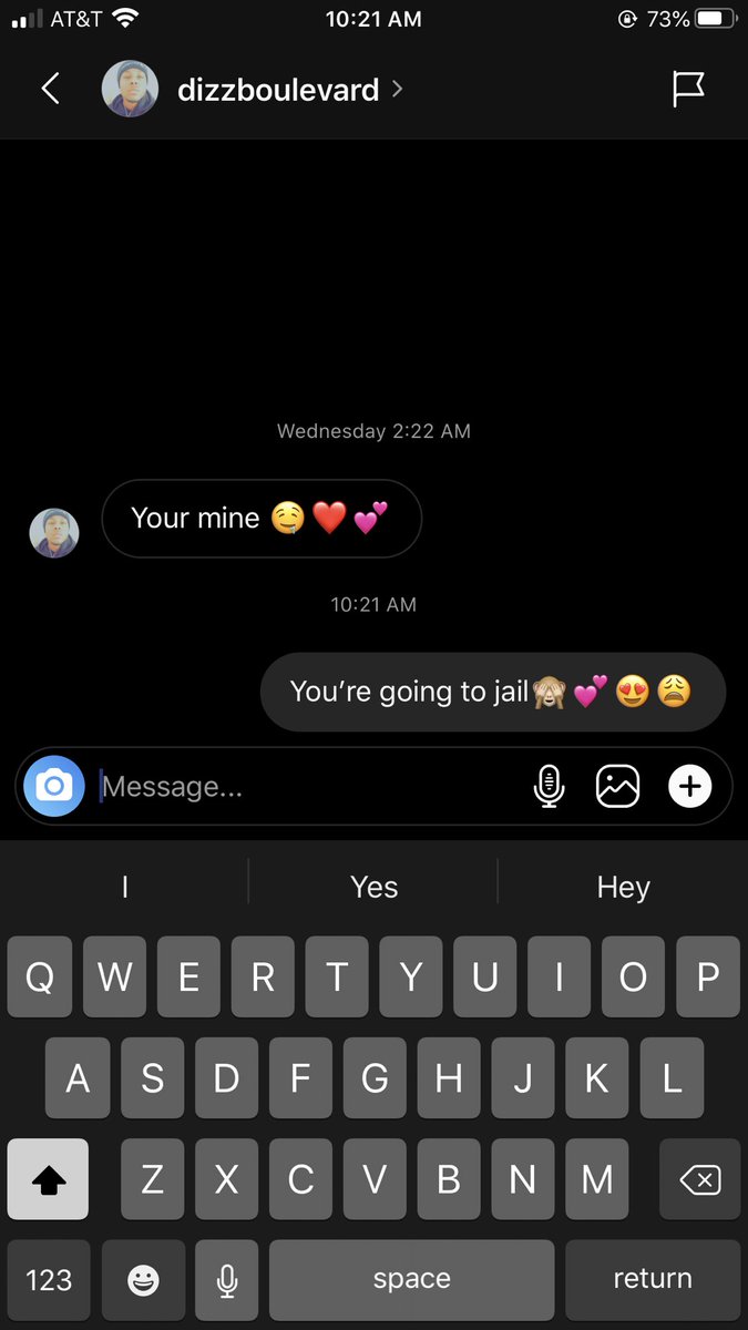 skaijackson's tweet photo. What I deal with in my DM all day😭 he has a whole fiancé ? JAIL https://t.co/o8VR7MRoqA