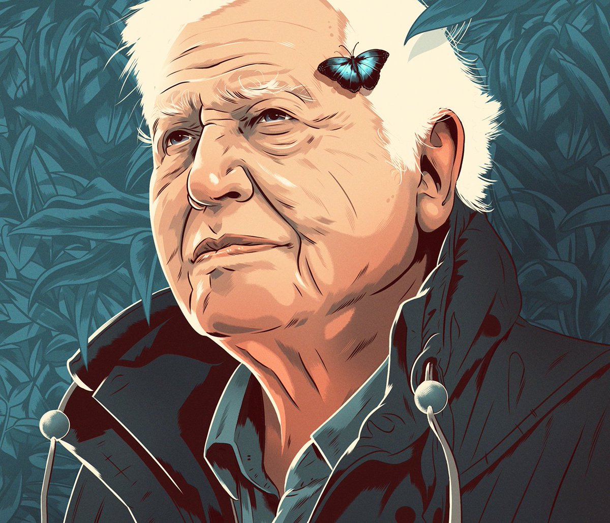 folioart's tweet photo. In times of uncertainty - look to David 🌅amazing portrait by @WellsIllustrate 
https://t.co/0rYTlBp3q7 https://t.co/JhKsyqOeBz