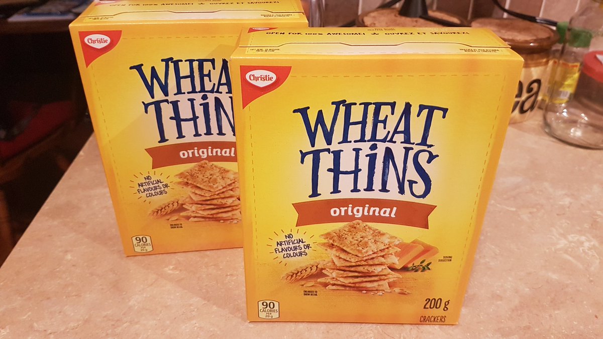 BuriedMars's tweet photo. Braved the grocery store loaded with a #panicbuying public to get @Sarca_Sim her Orginal Wheat Thins on sale. #SuperMars https://t.co/jpAy1t6ZE6