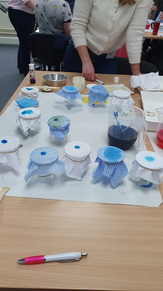 Glazgow's tweet image. Smearing beeswax, waterproof testing, catapulting hovercraft and designing shoes for dinosaurs...it can only be a couple of days at @SSERCprimary 👏👏👏 thanks for a brilliant couple of days at the @pstt_whyhow Sustain &amp;amp; Extend programme #STEM leadership course #ercstem #kpsstem