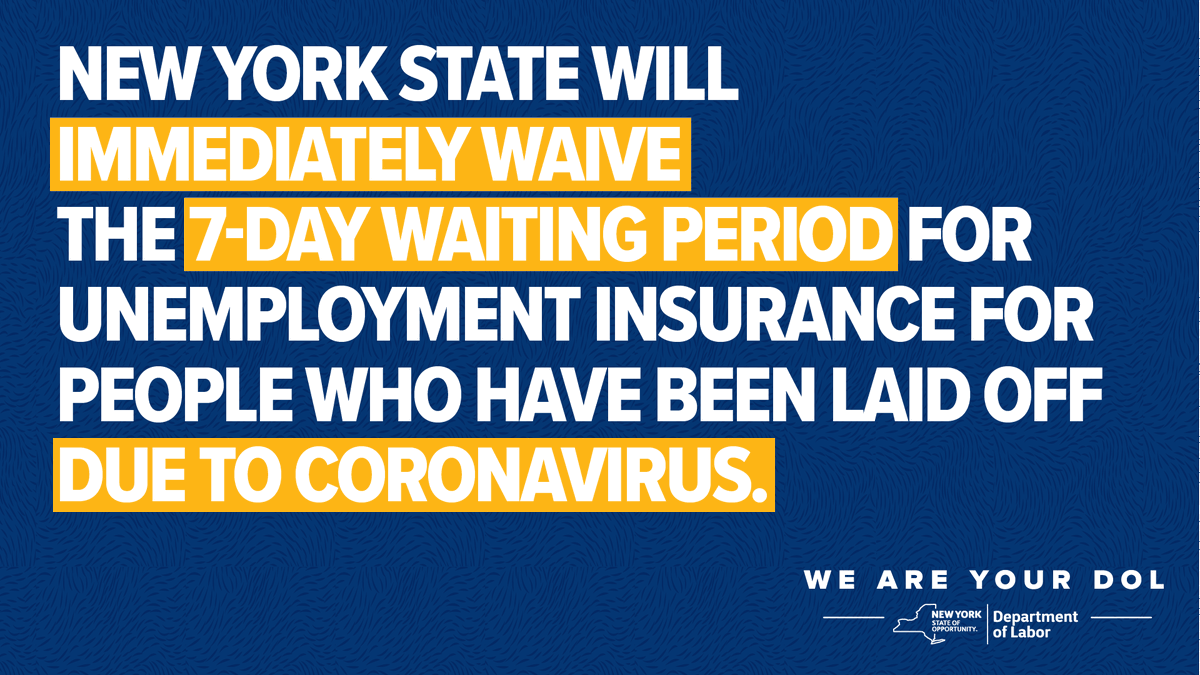 Nys Department Of Labor On Twitter Icymi Nygovcuomo Has Waived