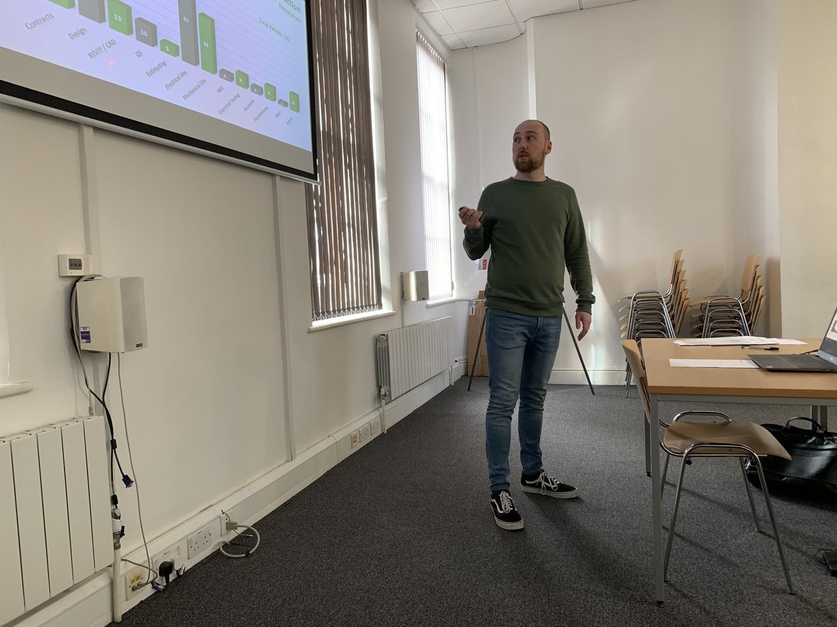 VigourTraining's tweet photo. Not forgetting the other 4 delegates 😀 What an inspirational 2 days.  An incredibly conscientious bunch of professionals at @derry_bs developing their #presentationskills  This group took their feedback, and looked, sounded and felt massively improved. #lovemyjob @bandkbuild https://t.co/CGGnkHOYnS
