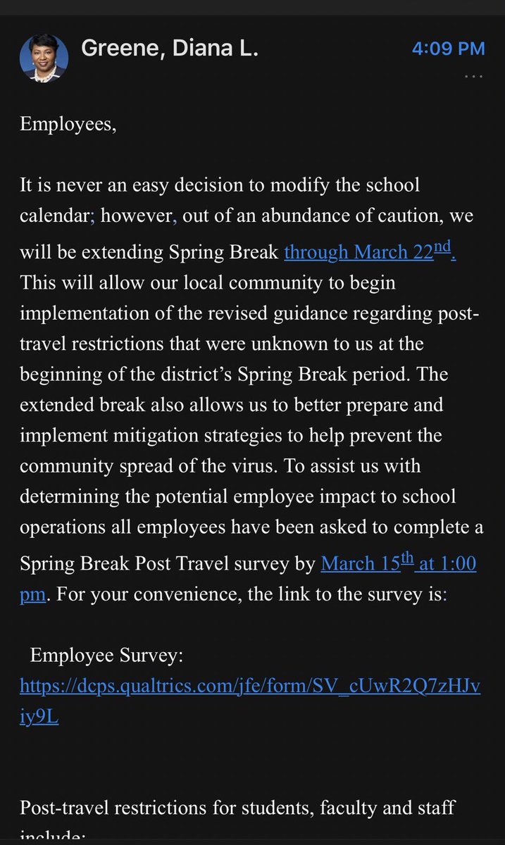 emdrums's tweet photo. NEW: Duval County Public Schools spring break is extended through 3/22. @jaxdotcom @ChrisHongTU https://t.co/idUamA5pAo