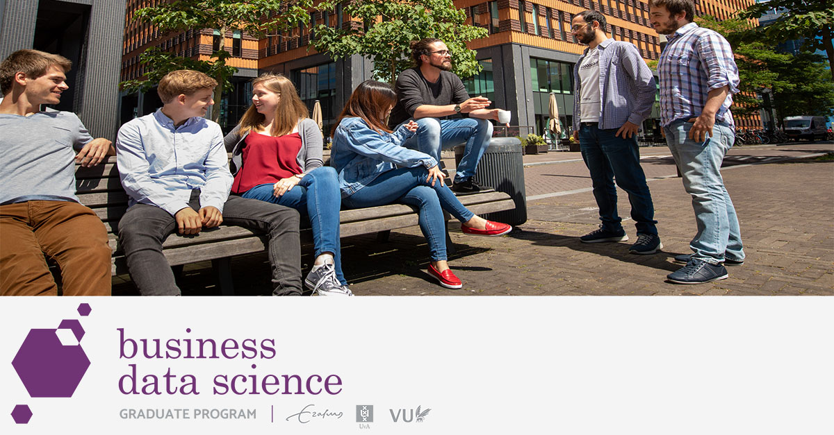rm_bds's tweet photo. A new program starting in September 2020: research master Business Data Science!
https://t.co/geNgF1yHLu
#datascience #researchmaster #academicchatter #admissionsopen #tinbergen #businessdatascience
@ResearchTI @ErasmusESE @UvA_EB @VU_SBE @Finance_VU https://t.co/QJxr8Ew8Jc
