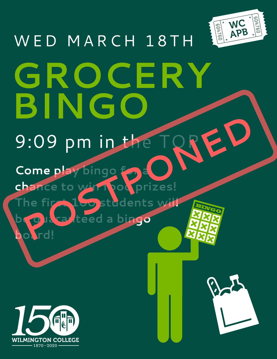 wcapb's tweet image. As of now, all March APB activities have been POSTPONED until further notice due to the campus closure. April activities are still being held as planned! Stay tuned for updates 💚
#WeAreDubC #WCAPB #CampusProgramming