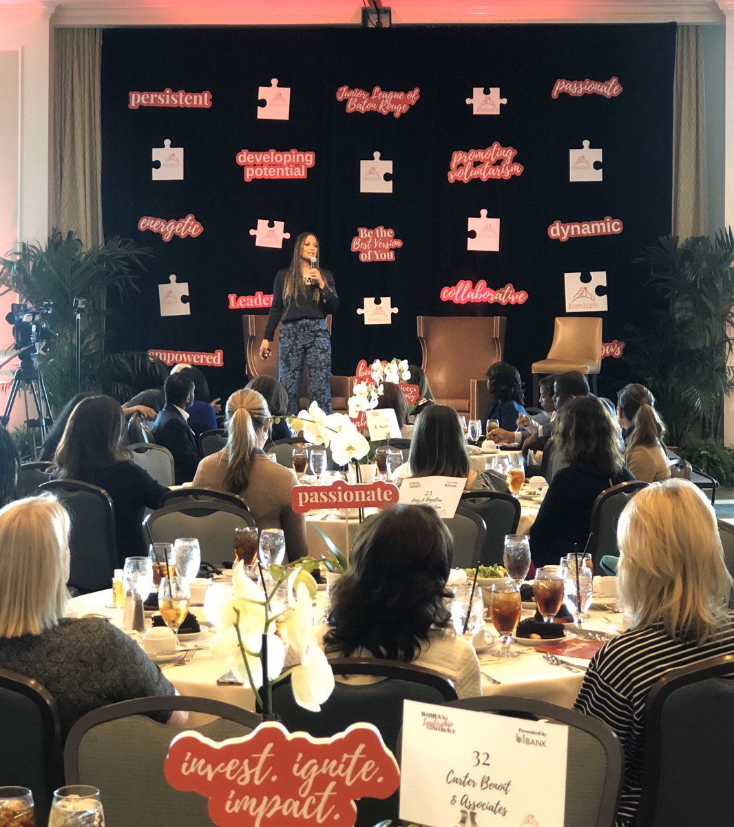 JuniorLeagueBR's tweet photo. @TheRealLailaAli  told her father, the late Muhammad Ali, that if she got knocked down she would just get back up. “It’s how you handle it.” #JLBR https://t.co/drYeWeF2og