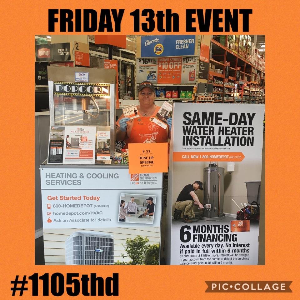 1105Cos's tweet photo. Who has an HVAC event on Friday the 13th??? #1105thd that's WHO!!!! https://t.co/wvKlLn3Xeq