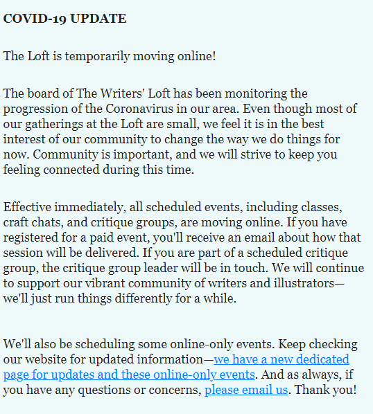 The Writers' Loft tweet media