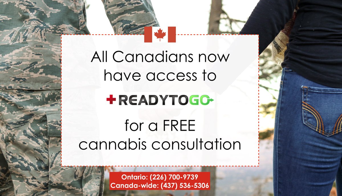 readytogoclinic's tweet photo. Cannabis consultations are now covered under your provincial health care plan within Canada.

Contact our clinic to book an appointment.

If you live within Ontario, please call 226-700-9739.

If you live outside the province of Ontario, please call (or text): 437-536-5306. https://t.co/GM3gDKItBn