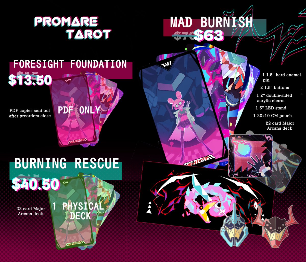 WildRoseZines's tweet photo. Don't miss your chance to get the Promare Tarot Deck AND @ignite_zine for a discounted price!

https://t.co/ml5RrkudBa https://t.co/Ph94MsH4DH
