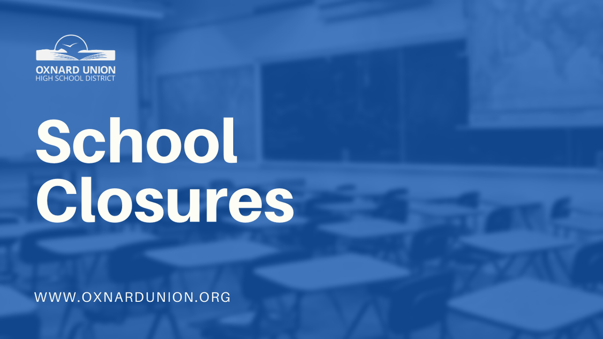 ouhsd_SP's tweet photo. Important information on OUHSD school closures. 
Información importante sobre el cierre de escuelas de OUHSD https://t.co/s2BPhSTO27