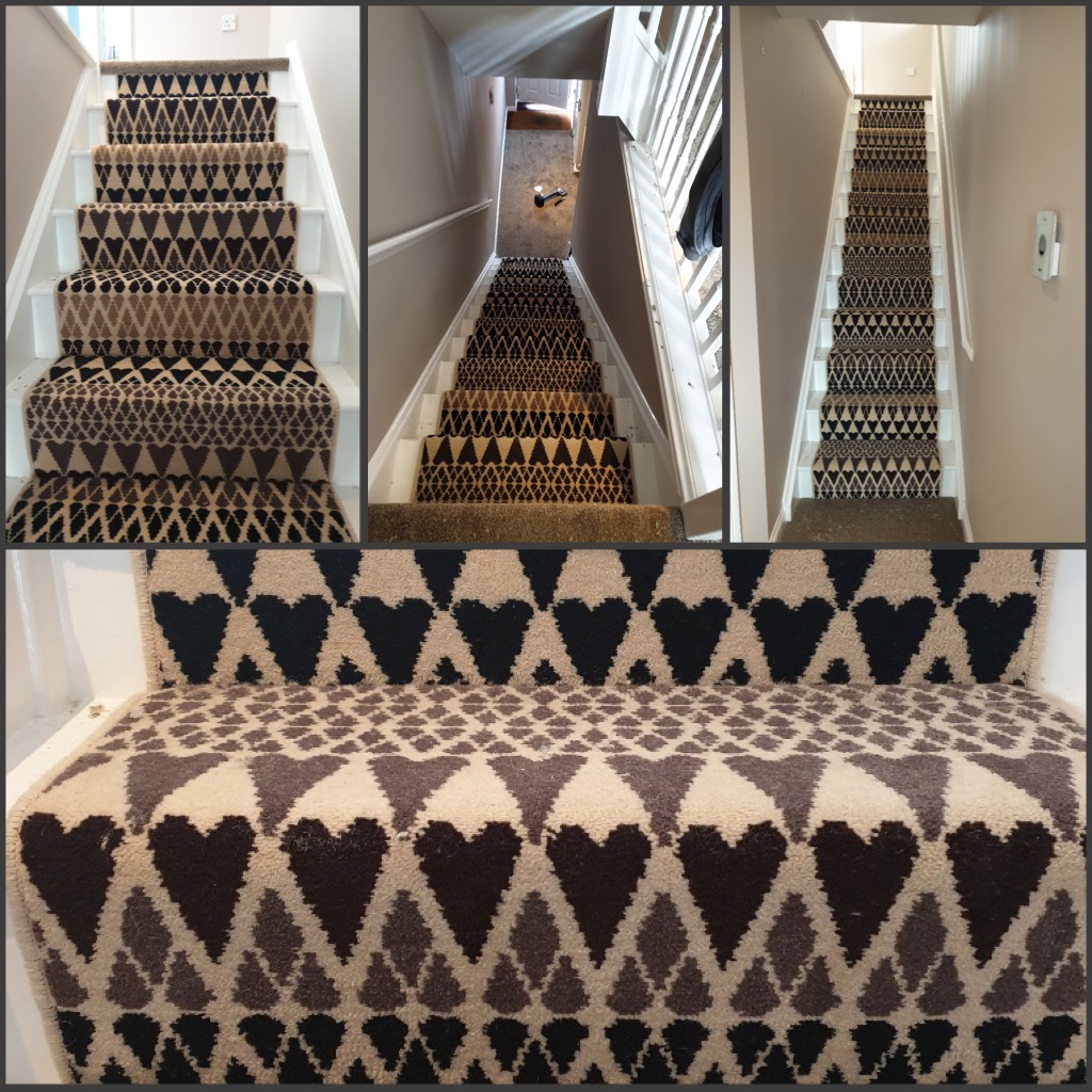 Qcarpets100's tweet photo. Something quirky recently fitted, Alternative Flooring Margo Shelby Fair Isle Sutton Runner to stairs. #quedgeleycarpets #gloucestercarpetshop #alternativeflooring #margoselby #fairisle #sutton #runner #quirky #pattern https://t.co/DU1NNFUC1x