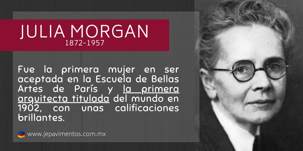 JPavimentos's tweet photo. A lo largo de su prolífica carrera diseñó más de 700 edificios, muchos de ellos para asociaciones de #mujeres, que veían en ella un ejemplo de la nueva mujer independiente de principios de siglo. #FelizViernesAtodos #BuenViernes #MujeresArquitectas https://t.co/6KPTCn1SKK