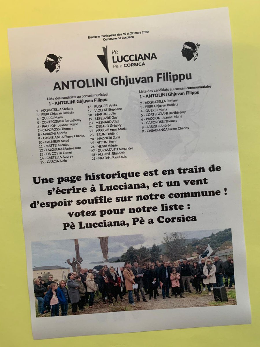 LuccianaPer's tweet photo. Notre dernier tract de campagne ! Per a vittoria ! https://t.co/6CfcyK2XVe