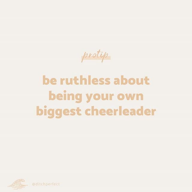 BE RUTHLESS ABOUT BEING YOUR OWN BIGGEST CHEERLEADER. In yesterday's IGTV video about changing your perfectionistic thoughts (give it a watch if you haven't done so yet!) I gave this one tip to help keep you motivated and encouraged in your process of le… ift.tt/2TOIrGi