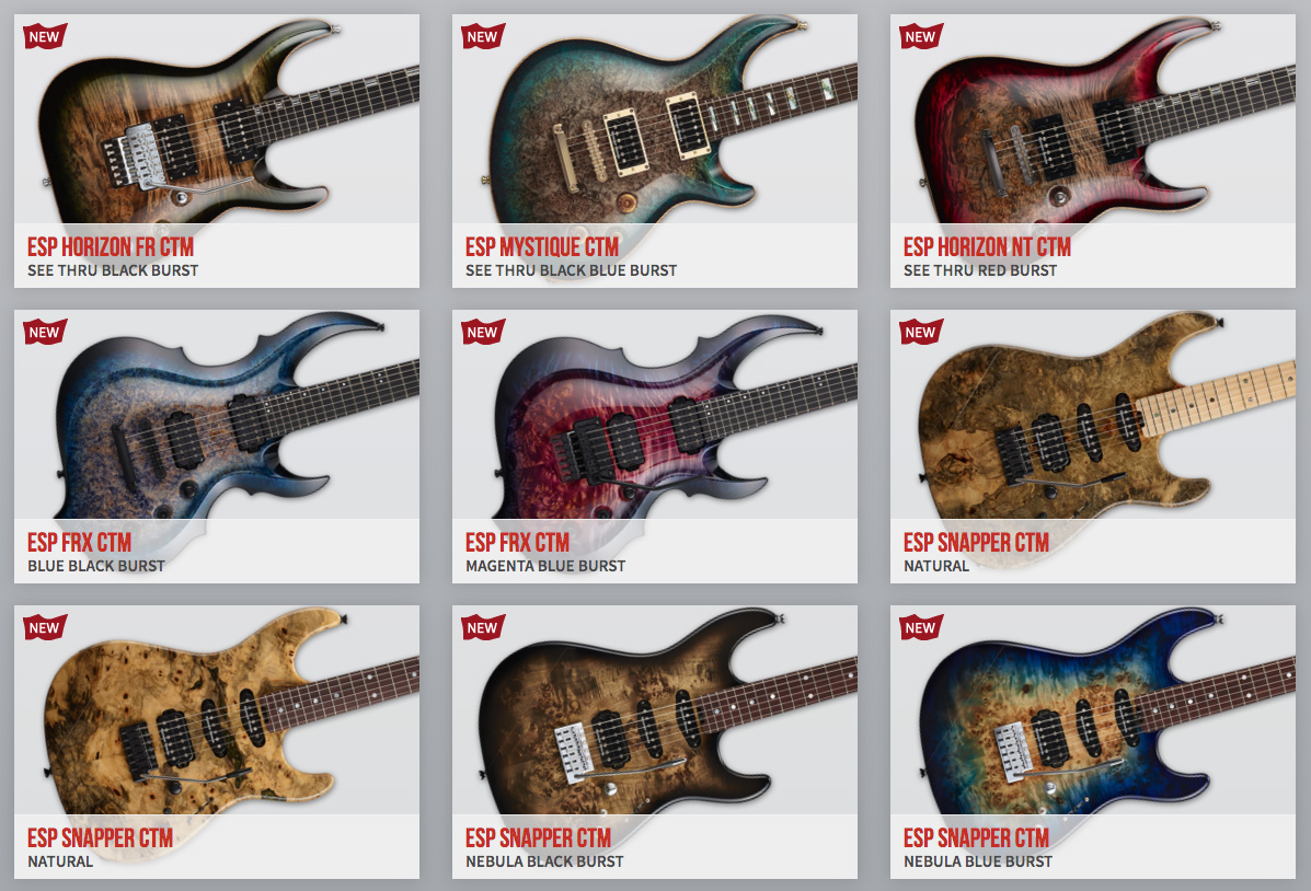 Esp Guitars Who S Ready For Some New Esp Original Series Models We Ve Just Added 16 New Guitars That Are All Made One At A Time By The Renowned Luthiers At