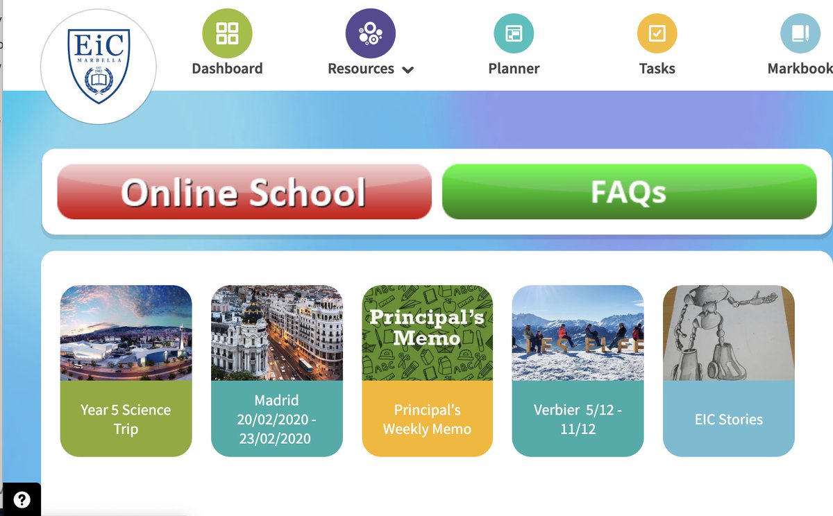EICMarbella's tweet photo. EIC online school is now live @EicPrincipal @EicPrimary https://t.co/2y0dQi5bj7