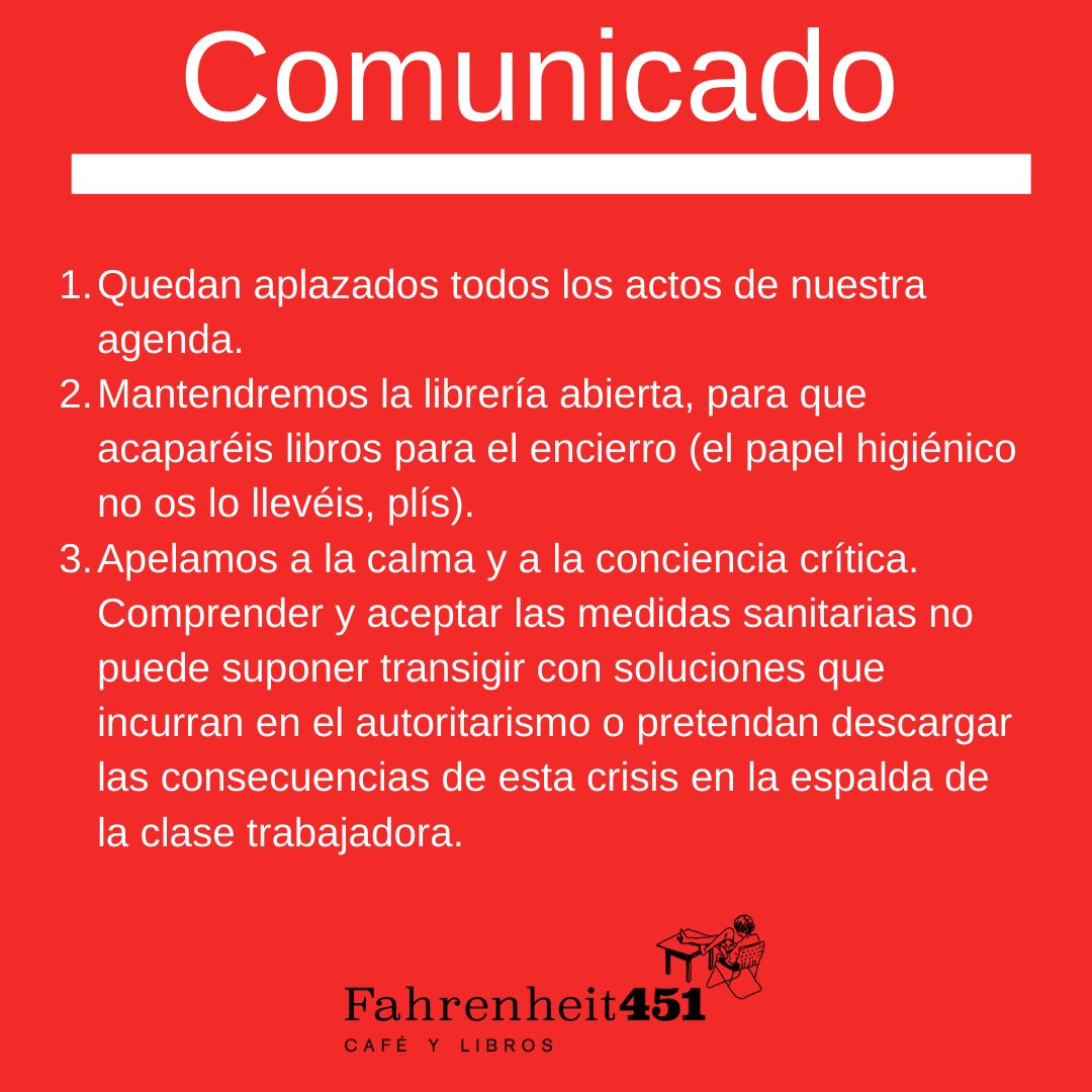 Fahrenheit 451 Café y Libros tweet media