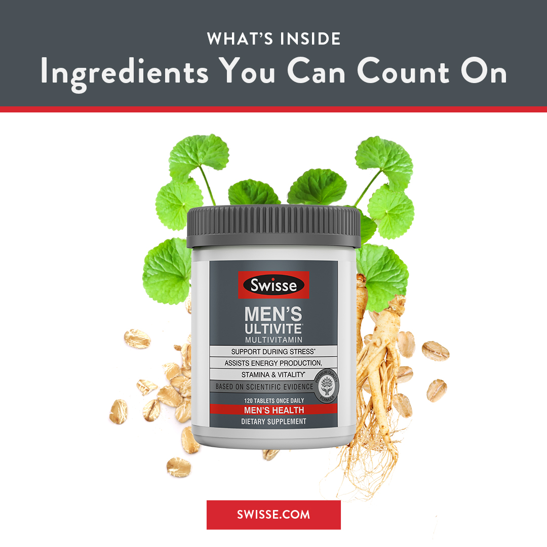 Back again and we’re giving you the inside scoop behind Men’s Ultivites on a #friyay Packed with ingredients like asian ginseng, gotu kola, vitamin B and oats! 

bit.ly/ulti10

#swisseultivites