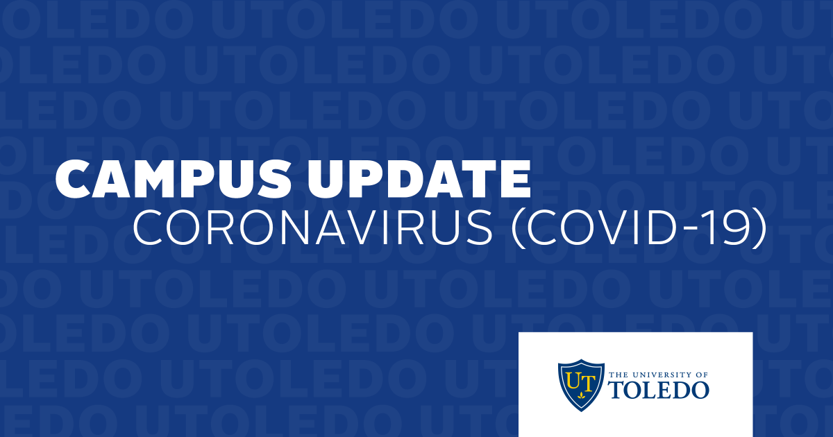 UToledo's tweet photo. COVID-19 Update
https://t.co/lCqEoLZB0Q

As previously announced, classes have been canceled March 16 and March 17.

Beginning Wednesday, March 18, we will be suspending all face-to-face classes and transitioning to remote learning for the remainder of the spring semester. https://t.co/ybB6qqvoGb