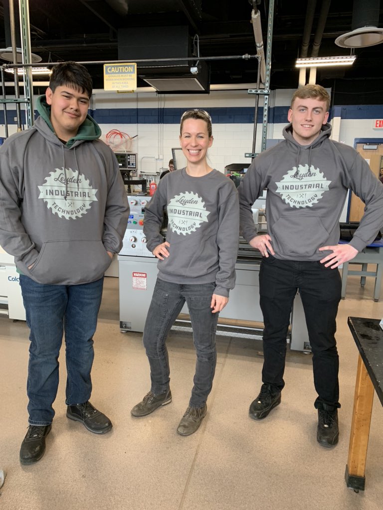 Lindsay (@l_longstreth) on Twitter photo New Industrial Tech hoodies and crew necks are lookin’ SHARP #itslit #metalshop #leydenindustrialtech New Industrial Tech hoodies and crew necks are lookin’ SHARP #itslit #metalshop #leydenindustrialtech