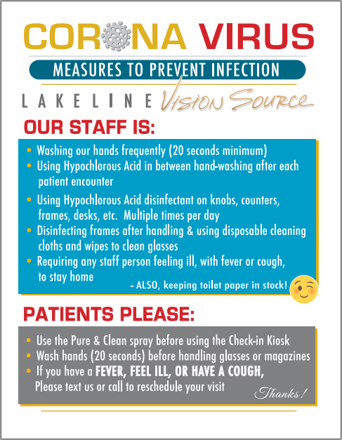 focalpointeyes's tweet photo. In an effort to promote a healthy and clean environment for our patients and our staff we have implemented extensive measures to facilitate just that...

The health and safety of our patients and staff is our #1 priority, and we endeavor to take all measures needed to protect you https://t.co/inSMmUjlab