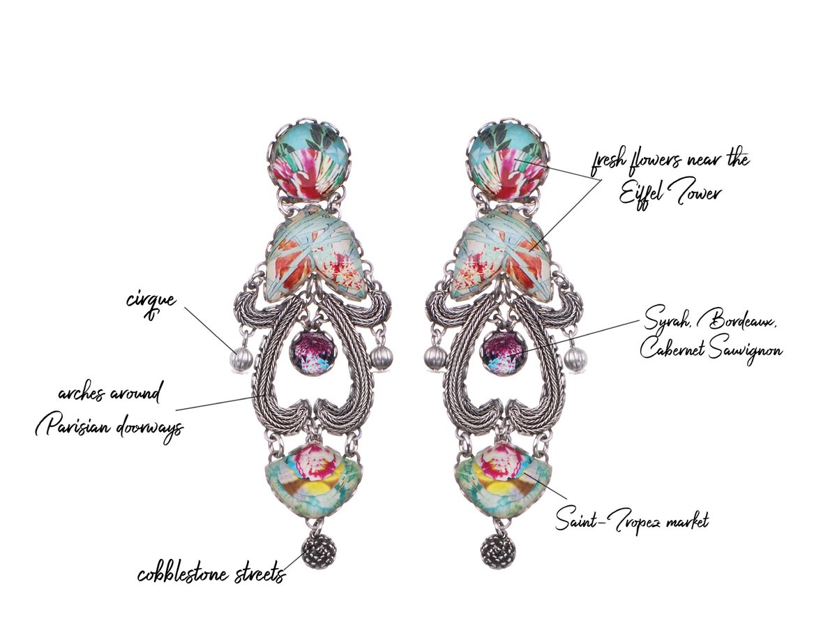 IsArtLLC's tweet photo. Another pair of earrings, another place in the world we want to go to. France; the Eiffel Tower, Saint-Tropez, fresh flowers, and delicious food. That’s where we’d wear these earring. #france #travel #leisure #flowers #fresh #inspiration #ayalabar #jewelry #earrings #beads #fresh https://t.co/M3jU6sFTcZ