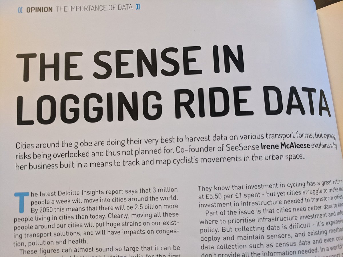 _IreneMc's tweet photo. Many thanks to @cyclingindustry for the opportunity to share my thoughts on the importance of #cycling #data to help transform cities for cycling. #MakingCyclingBetter https://t.co/E4ENBEzZN1