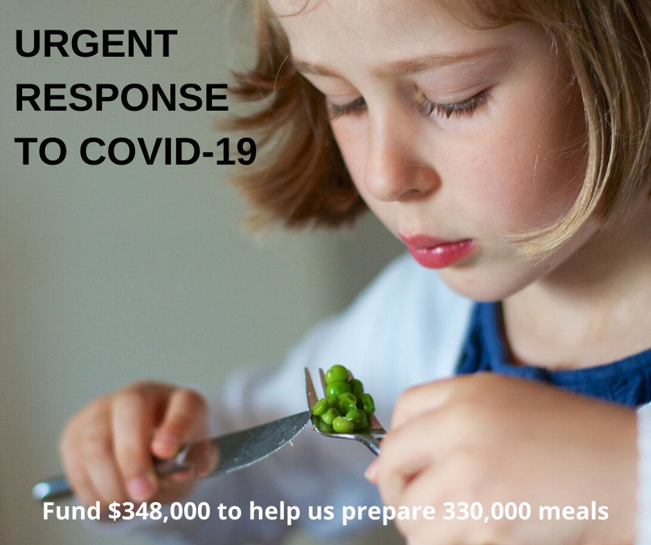 #COVID19 is significantly disrupting our community. With schools likely closing, children will face a great increase in #foodinsecurity. Our network is responding &amp; you're part of our response. Help fund $348,000 to prepare 300,000 meals. Donate at ow.ly/8dHz50yLgb0