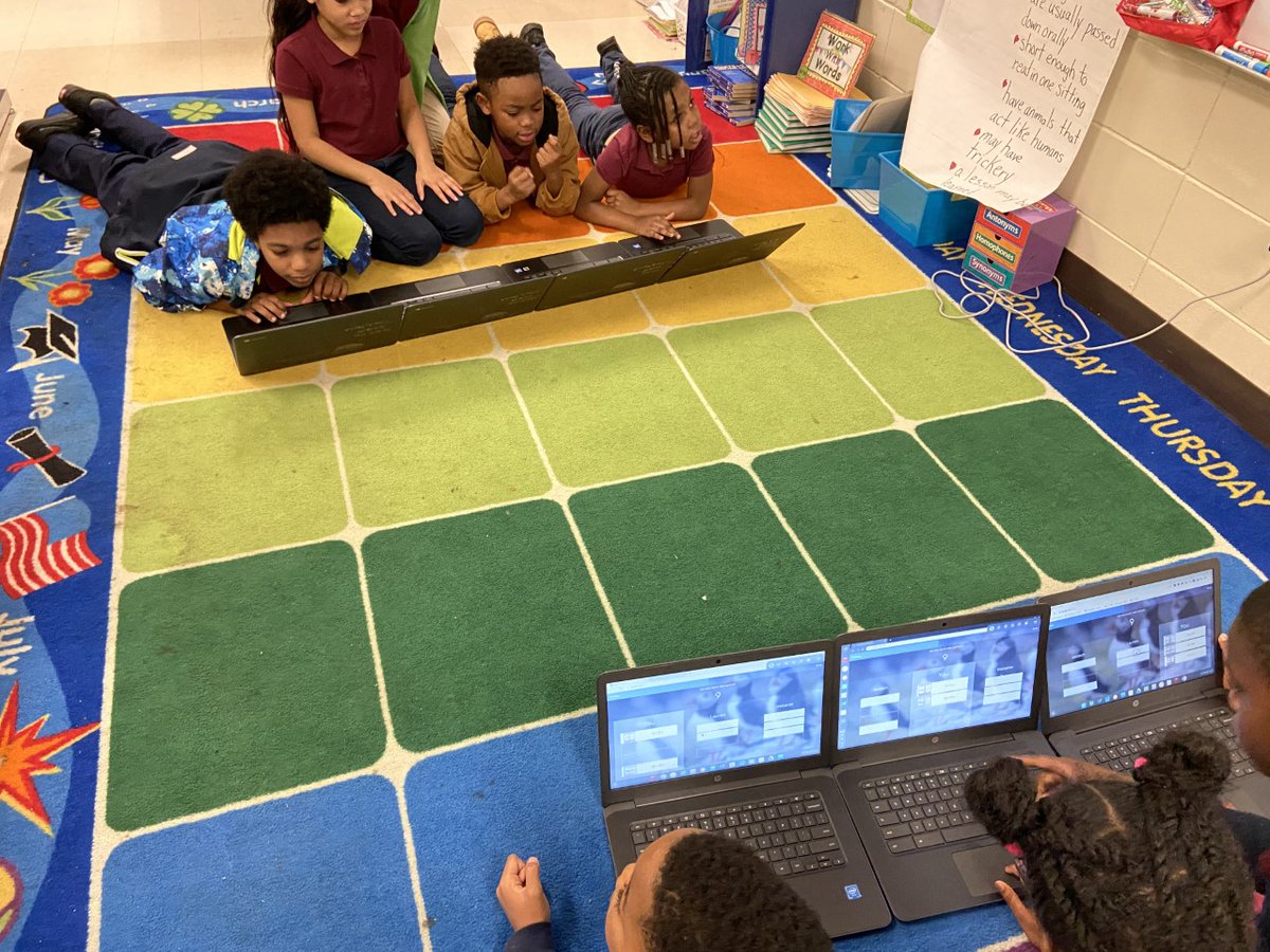 IsleOfHopeSTEaM's tweet photo. Students in Ms. Horry’s 2nd grade FLEX Group are working in teams, using Quizlet Live, to review math addition facts. https://t.co/8RHHAkxtWR