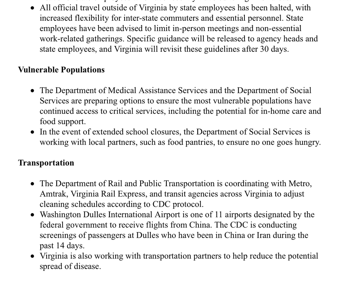 CamThompsonCBS6's tweet photo. #BREAKING: Governor Ralph Northam is ordering that ALL K-12 schools in Virginia close for a minimum of two weeks as a precaution against #coronavirus/#COVID19.

@CBS6 https://t.co/7XMC4s9tBx