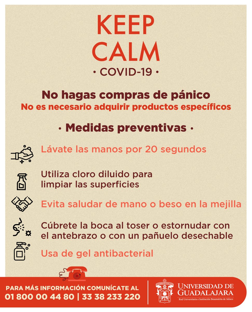 udg_oficial's tweet photo. Ten en cuenta las siguientes recomendaciones para afrontar el #COVID19 #Coronavirus. https://t.co/VXQYF2ZfBr