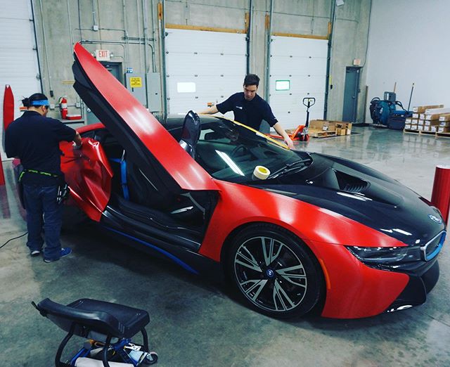 At Brand ink Friday is for fast cars 😏😏😏 #bmw #carwraps #custom #vroomvroom