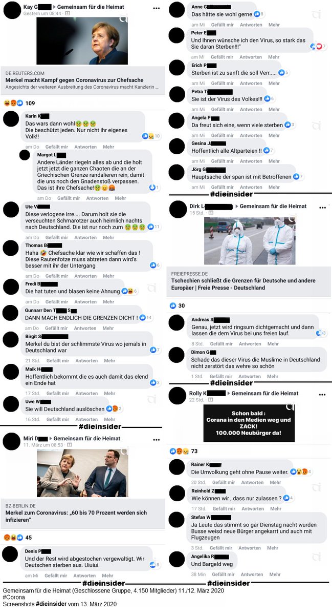 Die_Insider's tweet photo. #Corona ist natürlich auch in den Gruppen ein Thema.

Über was sich die Patrioten und @AfD-Fans Gedanken machen, haben wir einmal hier aus 3 geschlossenen Gruppen zusammengefasst.

@CDU @cducsubt @RechtsgegRechts @Volksverpetzer https://t.co/BmrpazmlIE