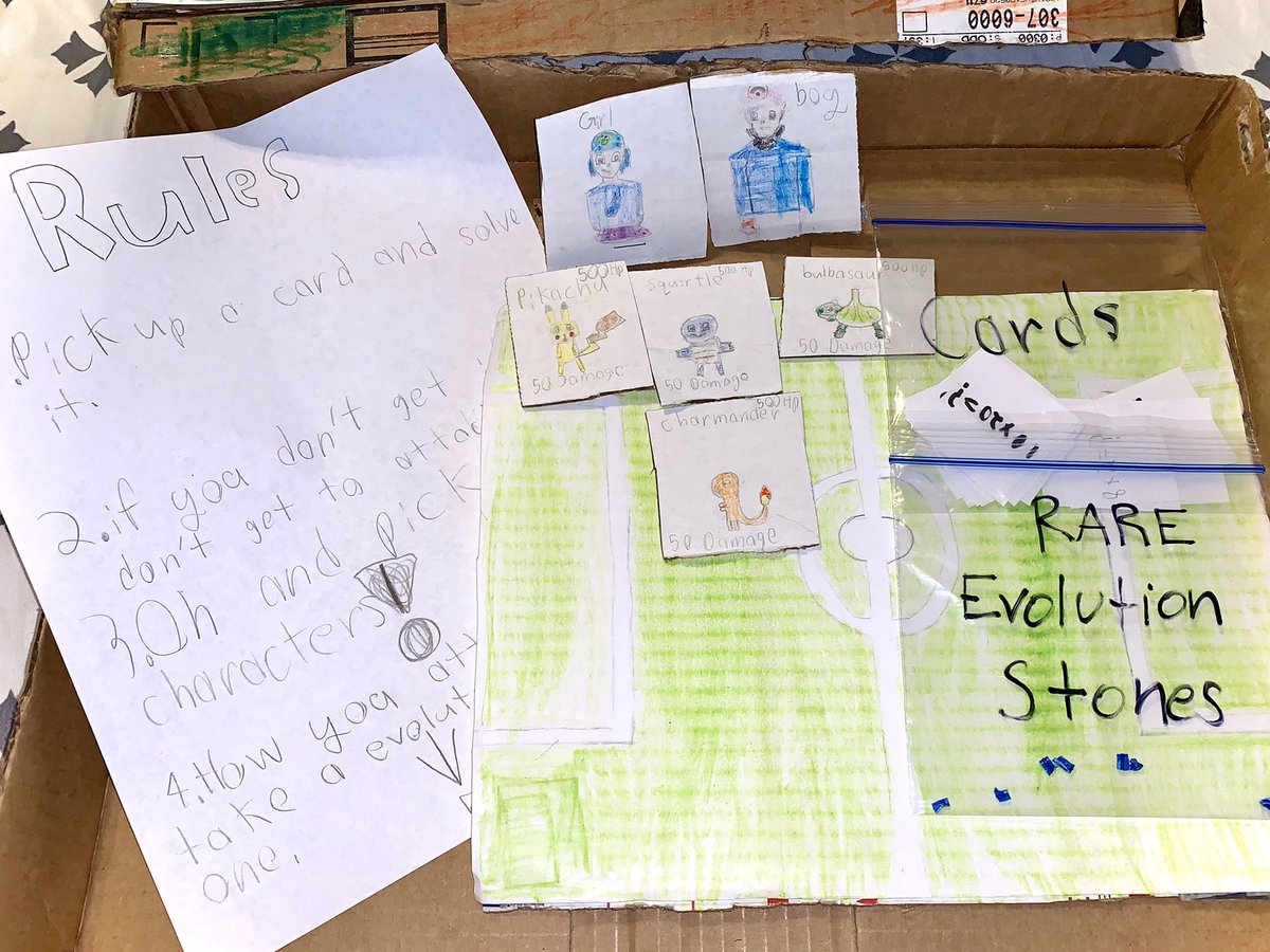 natissah's tweet image. No school, no problem! Ian spent all of yesterday designing &amp;amp; creating a math based multiplication Pokémon board game from scratch! His creativity &amp;amp; imagination amaze me. Having an amazing teacher is big part of that❤️ @NikkiG_CTES #TeamSISD #CTEWeBeforeMe #SpringIntersession