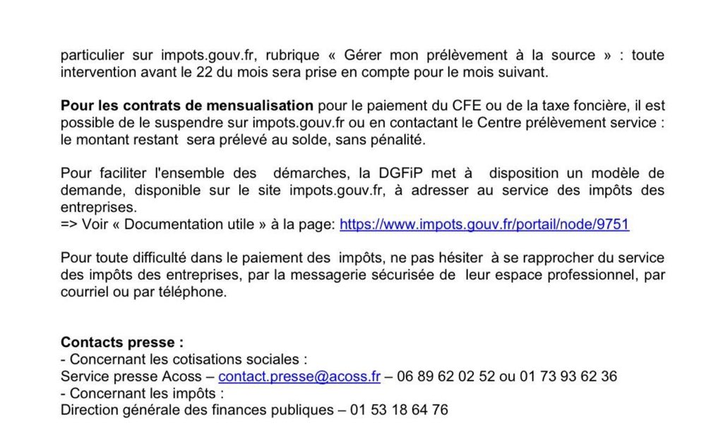 🔴 En raison de l’épidémie de #coronavirus, toutes les #entreprises qui le souhaitent pourront reporter sans formalité et sans pénalité le paiement des cotisations et impôts dus en mars 👉 Tout sera mis en œuvre pour protéger nos salariés et nos entreprises ⤵️