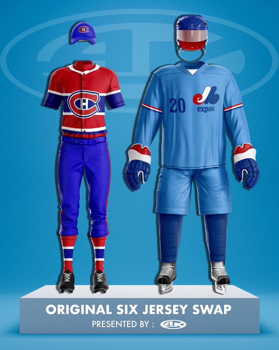 Athletic_Knit's tweet photo. 🏒Canadiens 🔁 Expos⚾️
.
.
.
.
.
#mlb #nhl #montrealcanadiens #montrealexpos #hockey #baseball #jerseys #jerseyswap #montreal #habs #quebec #montrealcanada #canadiens #expos #design #mockup #sportstemplates #athleticknit #thenameinthegame https://t.co/p2zZf7DV6u