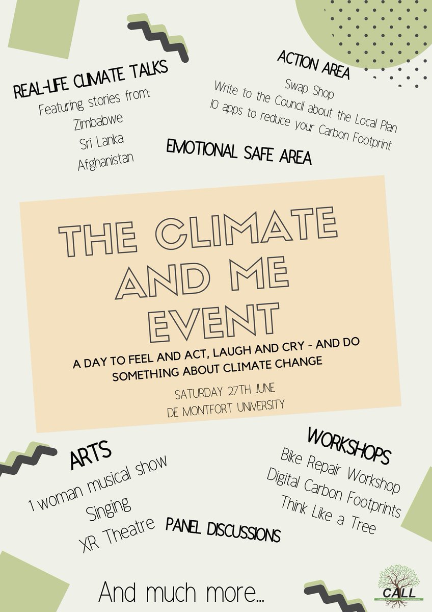 If you live in Leicestershire you do not want to miss out on The Climate and Me event! There will be loads of fun activities, food, workshops, and a chance to discuss climate change with people who have experienced it themselves! #Leicestershire #ClimateChange #leicesterevents🌳