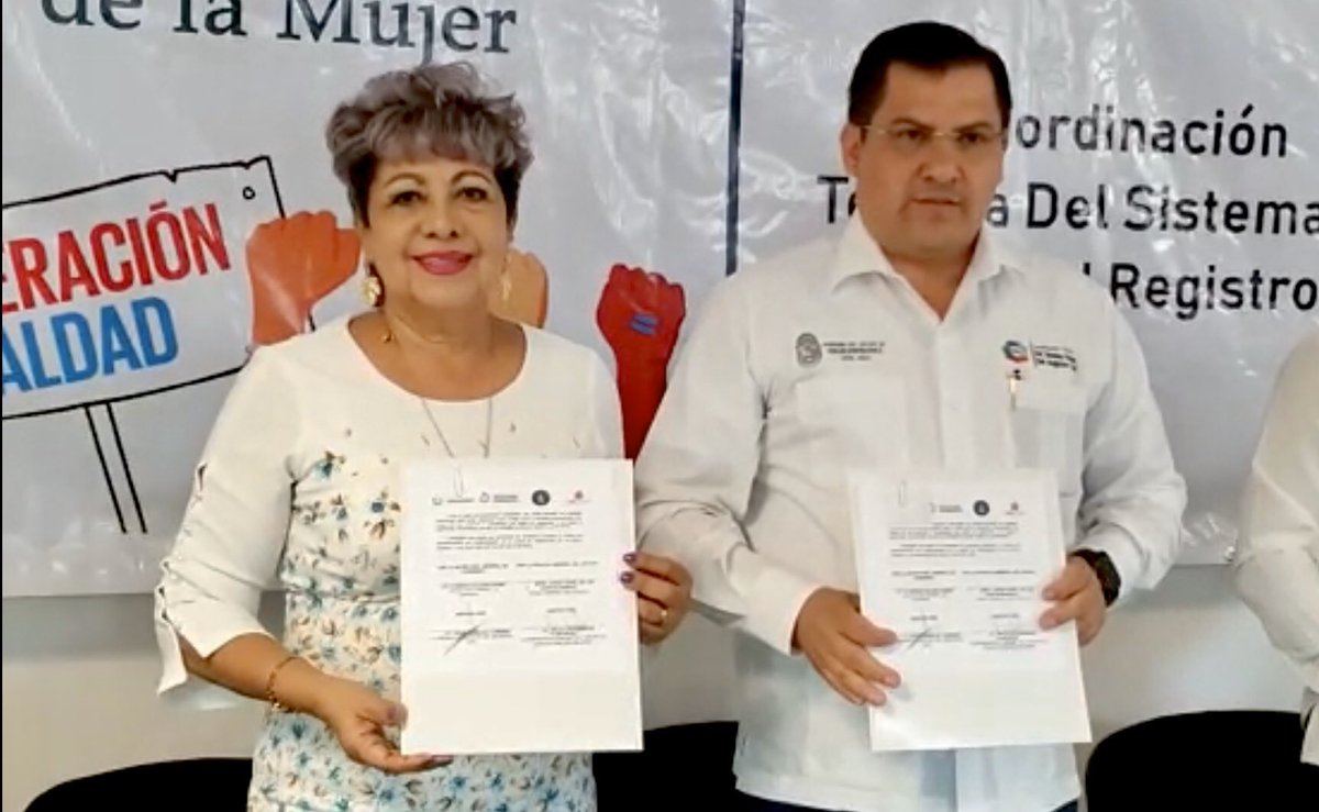 RCESTATAL's tweet photo. Se consolida la Firma de Convenio Institucional entre el Centro de Justicia para las Mujeres y la Coordinación Técnica del Registro Civil Estatal, con la presencia del titular @LeninCarbajal1, gracias a ello se beneficiará a más mujeres guerrerenses. 

https://t.co/Qqfp1ulTBM https://t.co/pLFj0SshK1