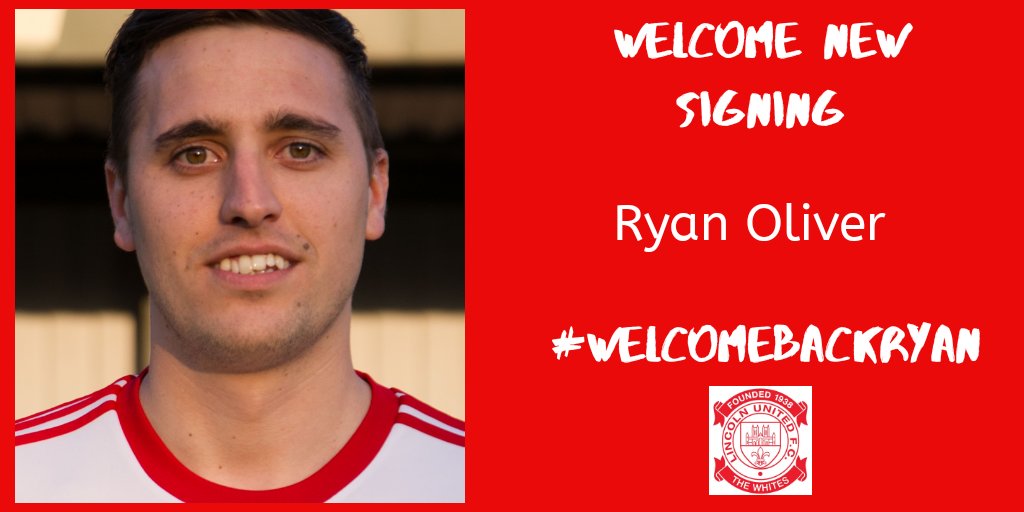 LincolnUnited's tweet photo. ๐ New Signing
We would like to thank Holbeach Town for waiving the 7 days to bring Ryan Oliver back home...
#TheWhites #NewEra #WelcomeBackRyan https://t.co/pfU4kRyb8z